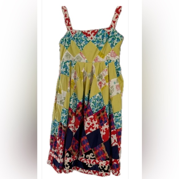 Maeve Multicolor Floral Patchwork Dress - Picture 1 of 10